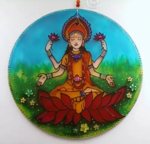 Mandala Deusa da Prosperidade 25cm