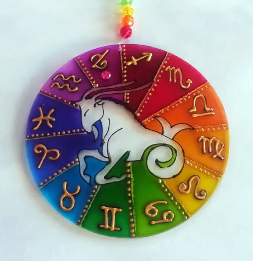 Mandala do Signo de Capricórnio 12cm