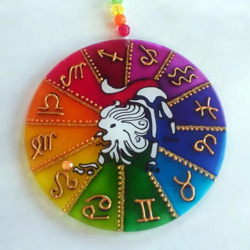 Mandala do Signo de Leão 12cm