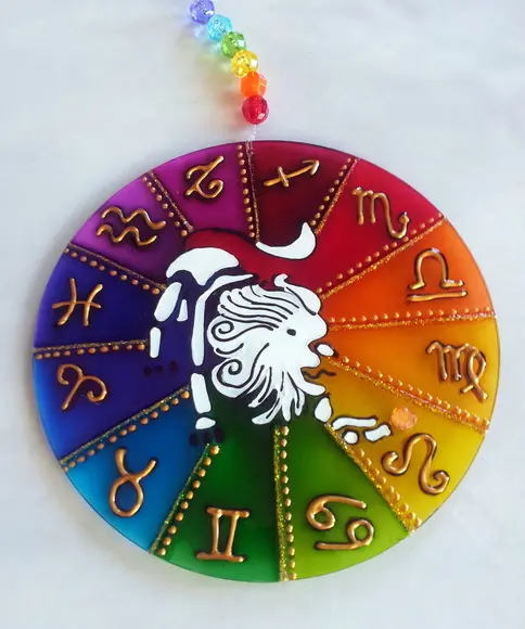 Mandala do Signo de Leão 12cm