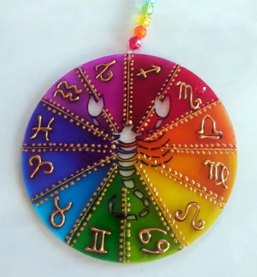 Mandala do Signo de Escorpião 12cm