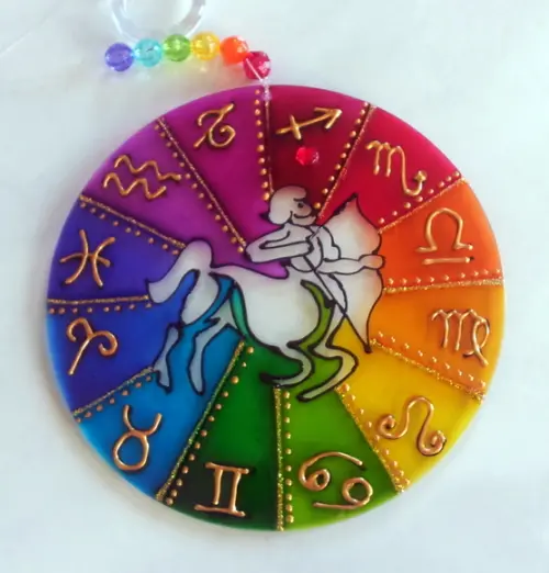 Mandala do Signo de Sagitário 12cm