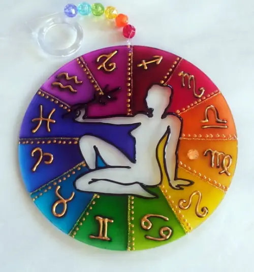 Mandala do Signo de Virgem 12cm