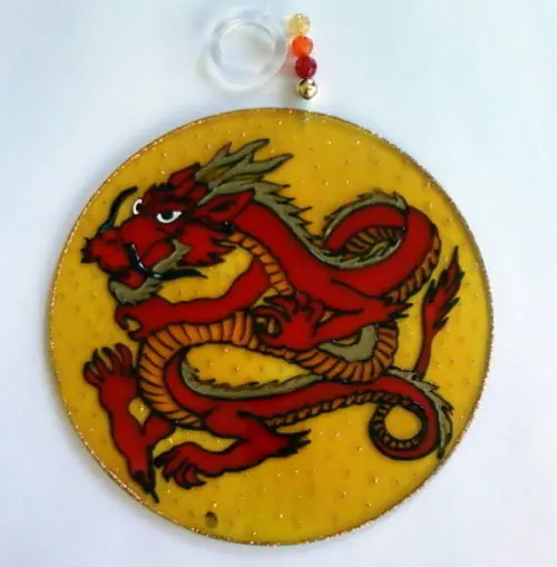 Mandala Dragão Chinês 15cm