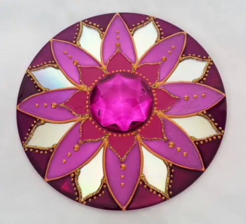 Mandala em CD Pink