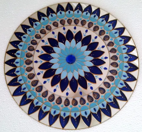 Mandala Espelho Serenidade 40cm (borda Espelhada)