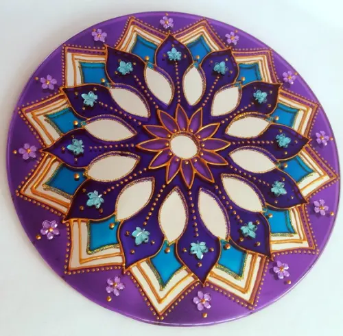 Mandala Espiritual 30cm Espelho