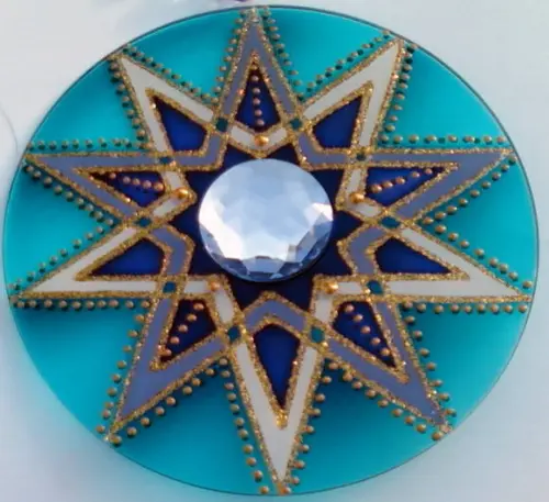 Mandala Estrelas Entrelaçadas 12cm