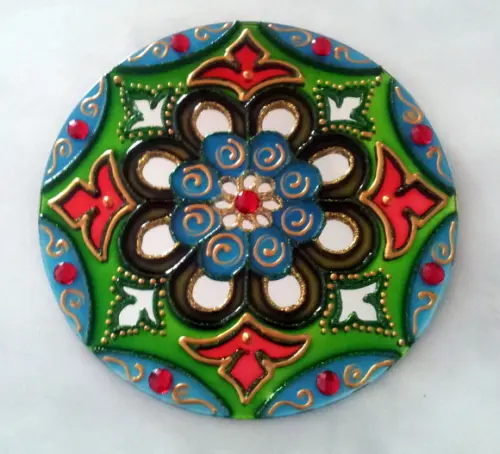 Mandala Flor Colorida 15cm