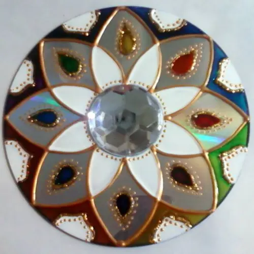 Mandala Harmonia em Cd Reciclado