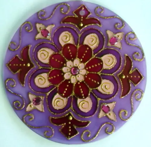 Mandala Lilás 15cm