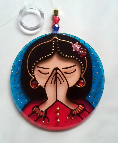 Mandala Namastê 10cm