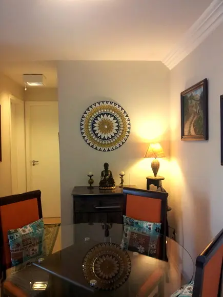 Mandala Ouro Mil Pétalas em mdf de 60cm