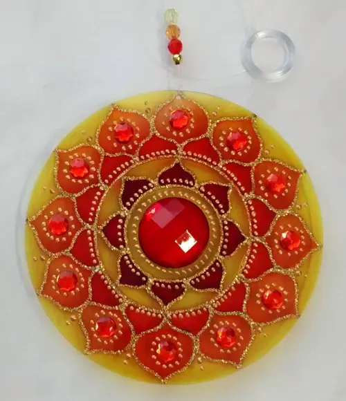 Mandala Prosperidade Acrílico 15cm