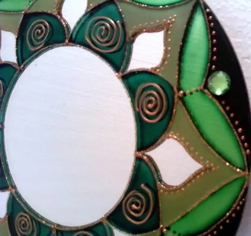 Mandala Saúde em Espelho de 25cm