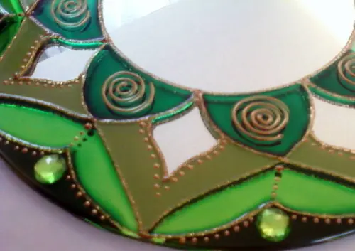 Mandala Saúde em Espelho de 25cm