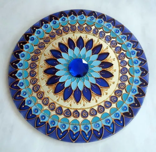 Mandala Serenidade em Espelho de 30cm