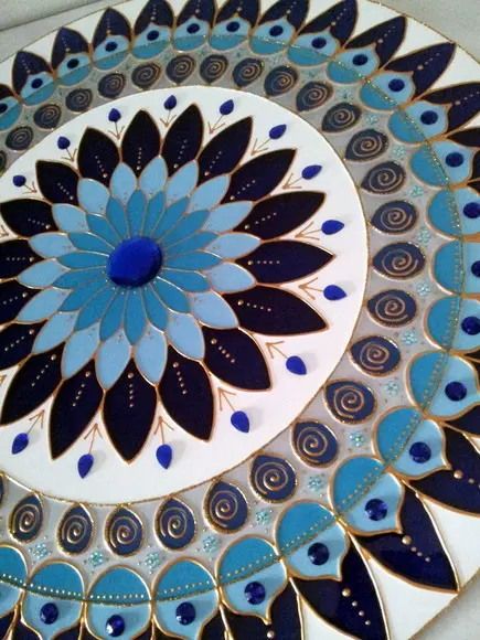 Mandala Serenidade em Vidro de 50cm