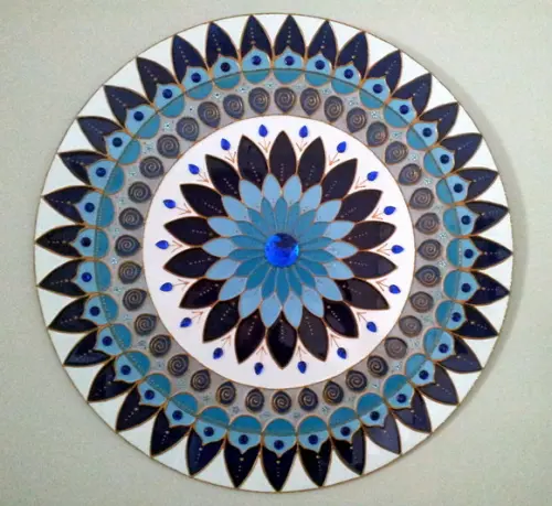 Mandala Serenidade em Vidro de 50cm