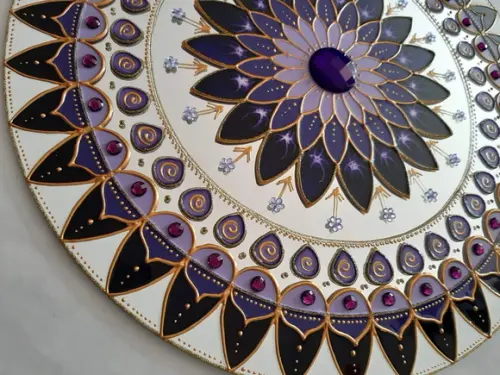 Mandala Transmutação em Espelho de 40cm