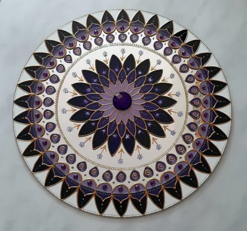 Mandala Transmutação em Espelho de 40cm