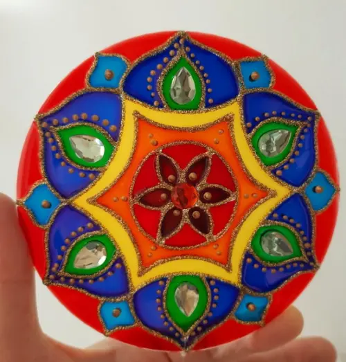 Mandala Vitral 12cm