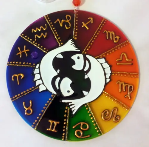 Mandalas do Signo de Peixes 12cm