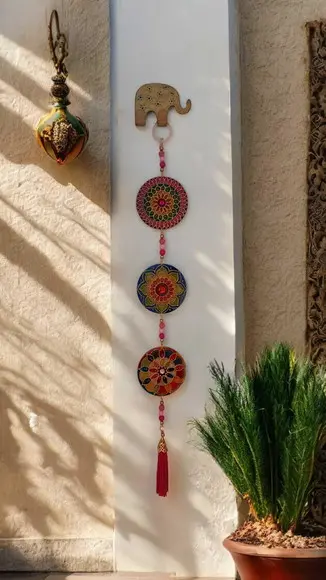 Mini Móbile Trio de Mandalas 7cm