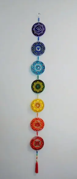 Móbile 7 Chakras Peças de 10cm