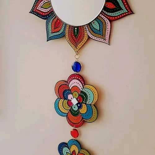 Móbile Flores Coloridas (modelo 2)