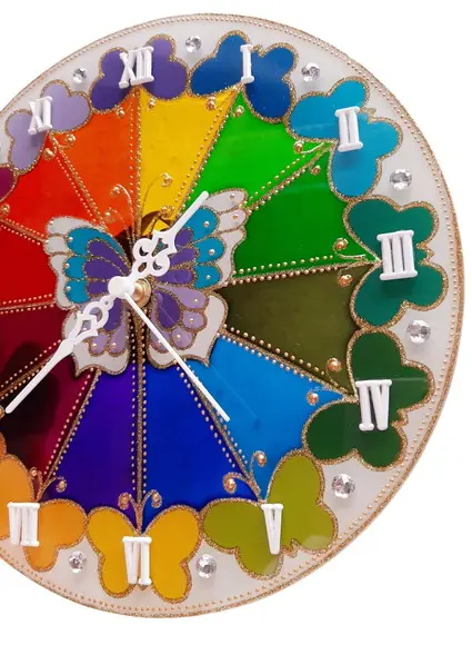 Relógio Decorativo Mandala Borboleta 30cm
