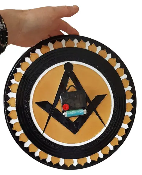 Relógio Decorativo Símbolo da Maçonaria 30cm