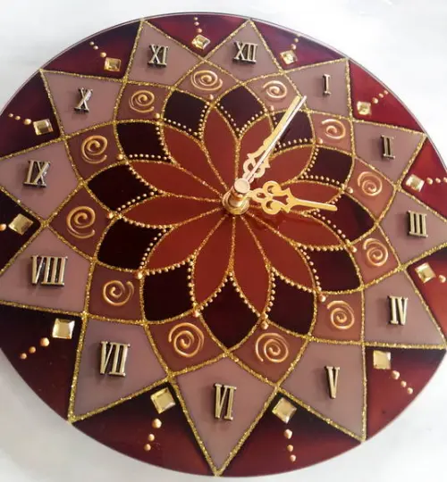 Relógio Marrom 25cm