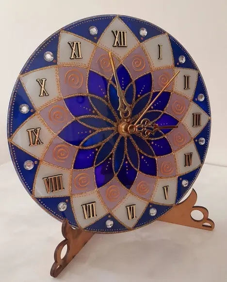 Relógio Violeta de Mesa 20cm