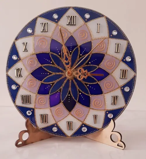 Relógio Violeta de Mesa 20cm
