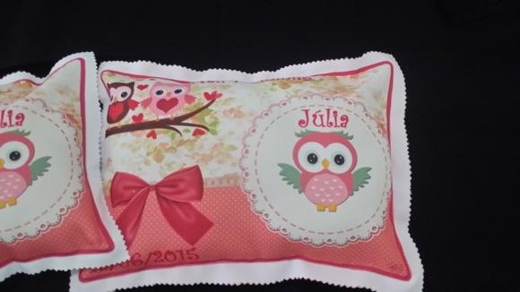 Almofadas 30x20 Tema Coruja PERSONALIZAD