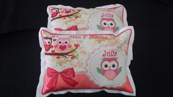 Almofadas 30x20 Tema Coruja PERSONALIZAD