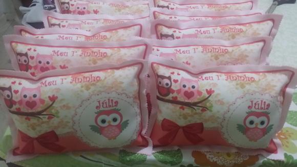 Almofadas 30x20 Tema Coruja PERSONALIZAD