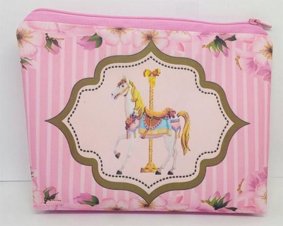 Bolsinha Necessaire - Carrosel encantado
