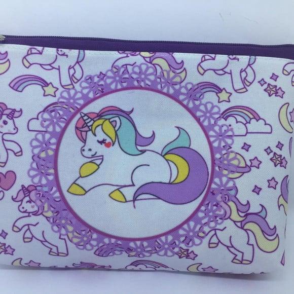 Bolsinha Necessaire - Unicornio
