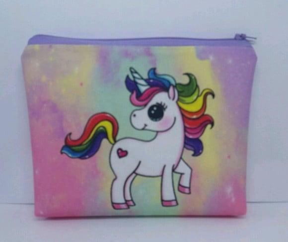 Bolsinha Necessaire - Unicornio