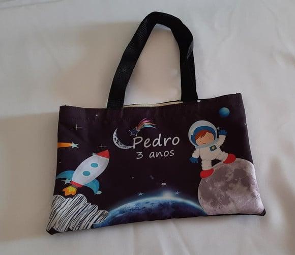 Bolsinha Sacola Ecobag Astronauta