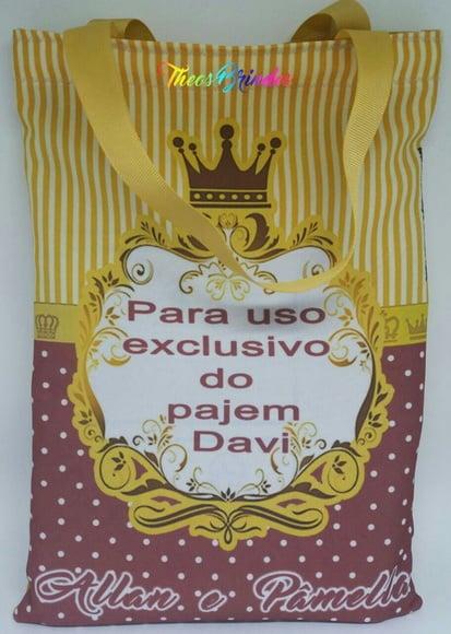 Eco bag Coroa cor marsala