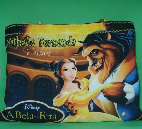 ecobag sacolinha bela e a fera