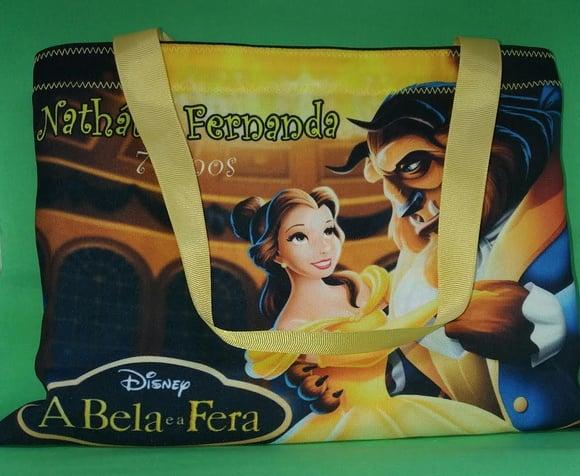 ecobag sacolinha bela e a fera