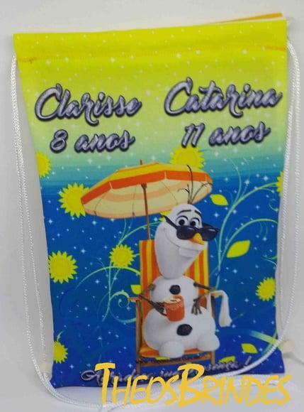 Ecobags Sacolas tema Frozen Forever