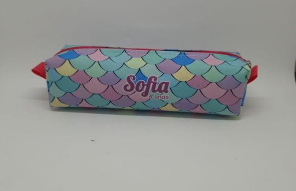 Estojo Escolar Personalizado Sereia