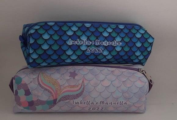 Estojo Escolar Personalizado Sereia