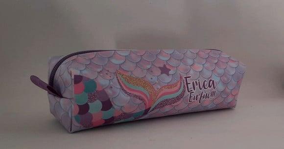 Estojo Escolar Personalizado Sereia