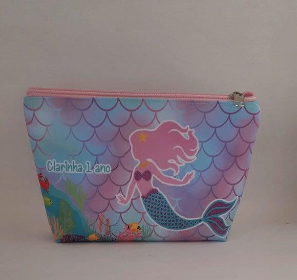 Kit 1 Sacola + 1 Necessaire Sereia